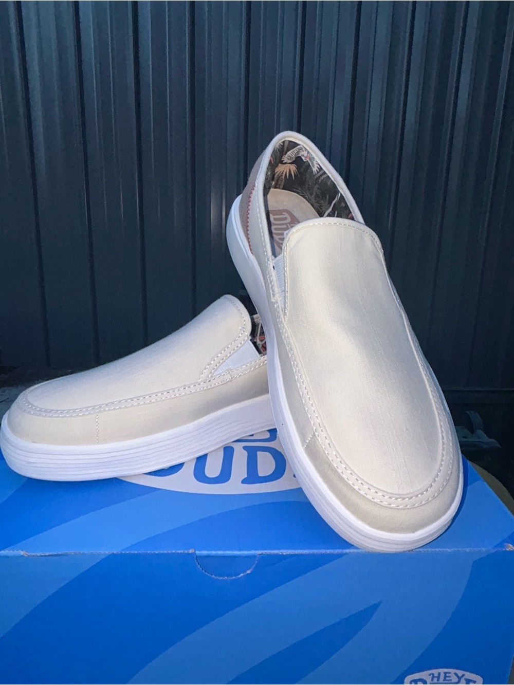 Hey Dude Women's Slip-On Sneakers in Off-White